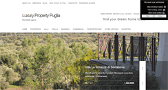 Desktop Screenshot of luxurypropertypuglia.com